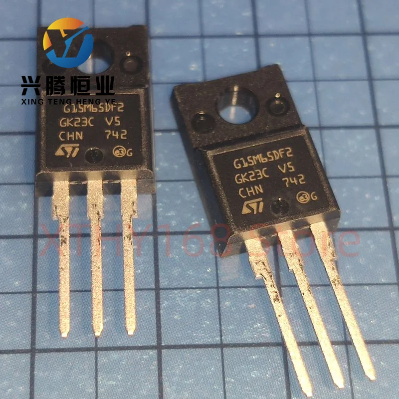 2PCS STGF15M65DF2 G15M65DF2 IGBT TRENCH FS 650V 30A TO220FP New&Original