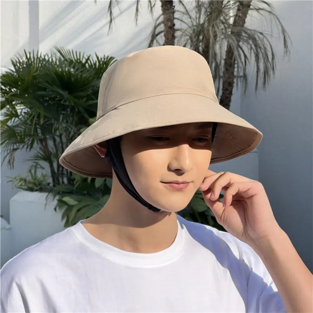 Summer Breathable Bucket Hat Anti-UV Quick-drying Fishing Cap Waterproof Panama Cap Men
