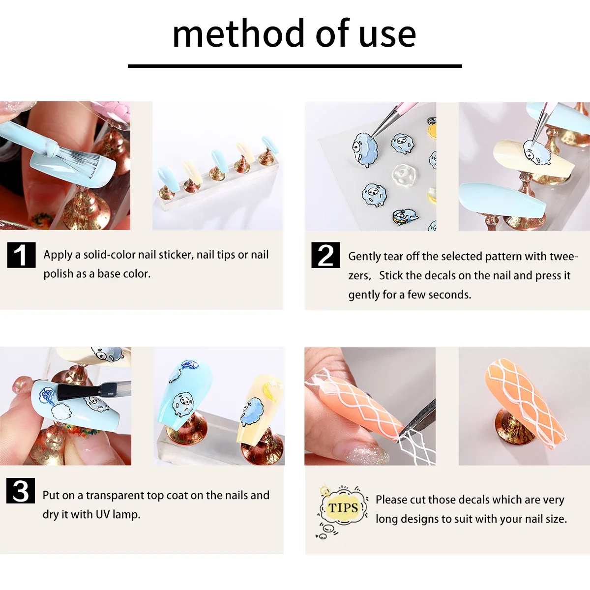 2 pezzi adesivo per nail art 5D fiori squisiti decalcomanie per unghie autoadesive floreali colorate per cursore per unghie decorazione manicure fai da te