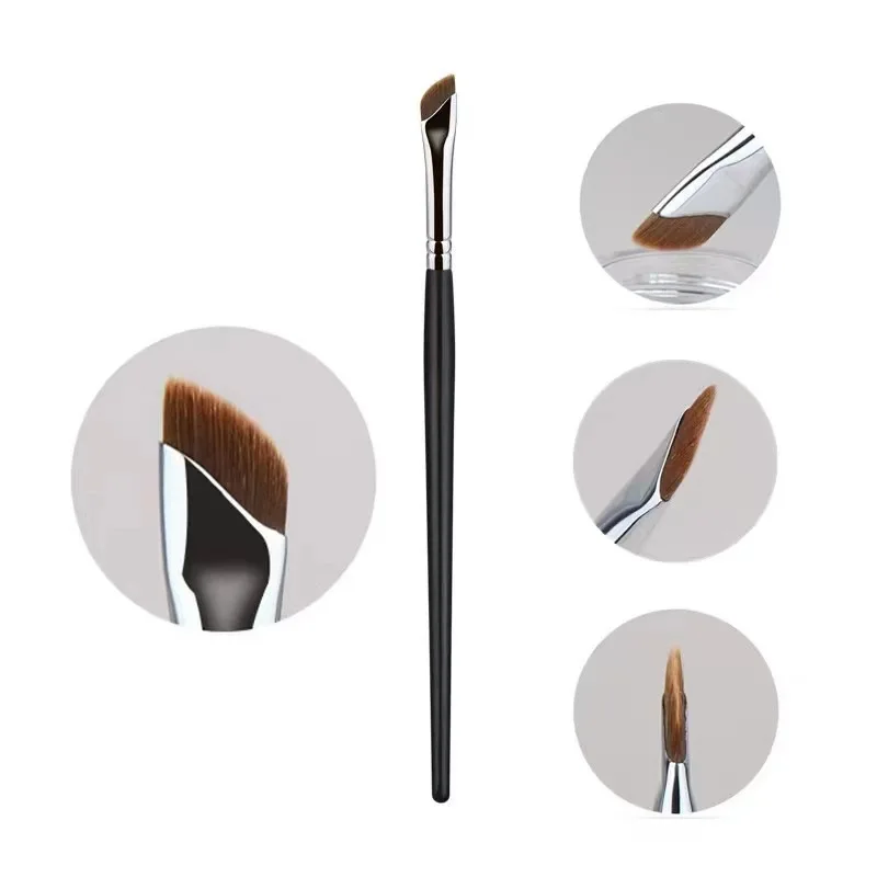 1Pc New Sickle Eyeliner Brush Diagonal Fine Blade Makeup Brushes Beginner Under The Eyes Place Makeup Brush Precise Detail Brush