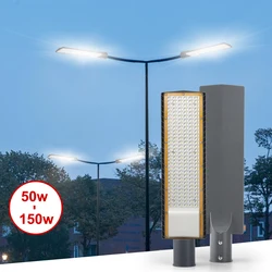 IP66 Waterproof Outdoor Street Light 50W 100W 150W Street Lamp Alumium Shell AC85-265V Cold light Wall Lighting Garden Light