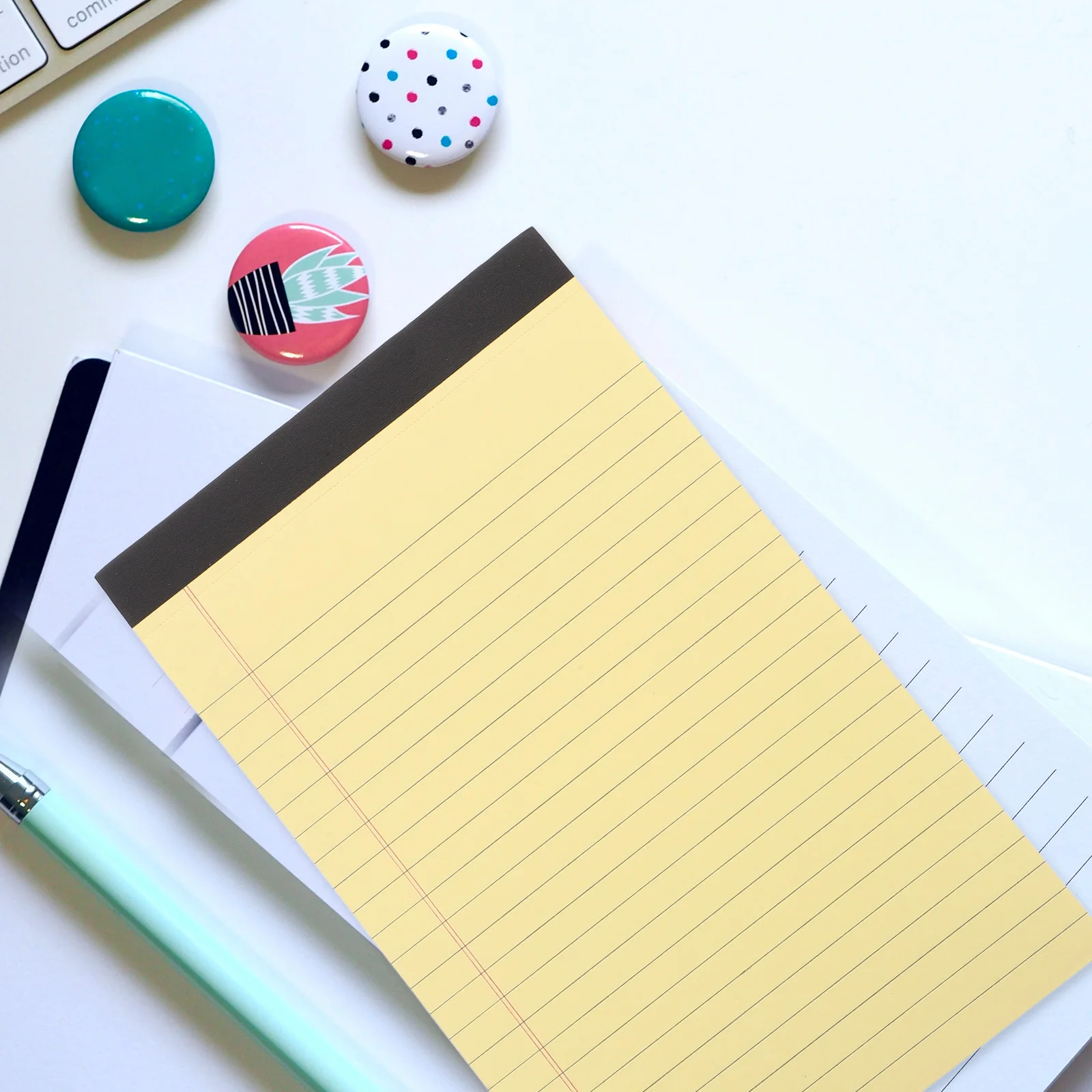 

4 Pcs Notebooks Lined Notepad Memo List Paper for Work Yellow Blank Notepads Student