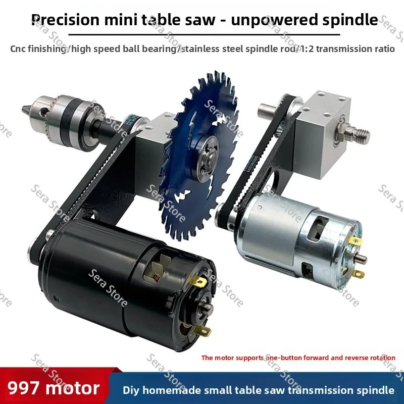 Small Table Saw Spindle Precision Non-power Bearing Housing DIY Mini Chainsaw High Power 997 Motor Spindle Assembly