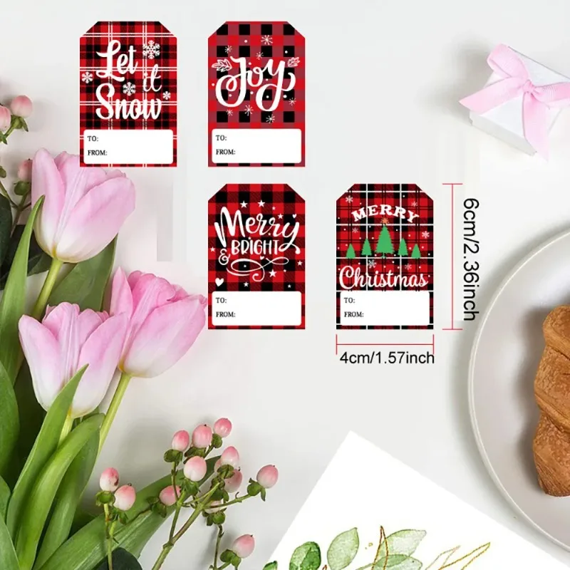 200 قطعة علامات عيد الميلاد تسميات 8 تصميم ملصقات هدايا ذاتية اللصق علامات الاسم مع سانتا الثلج شجرة عيد الميلاد ثلج تزيين في العطلة