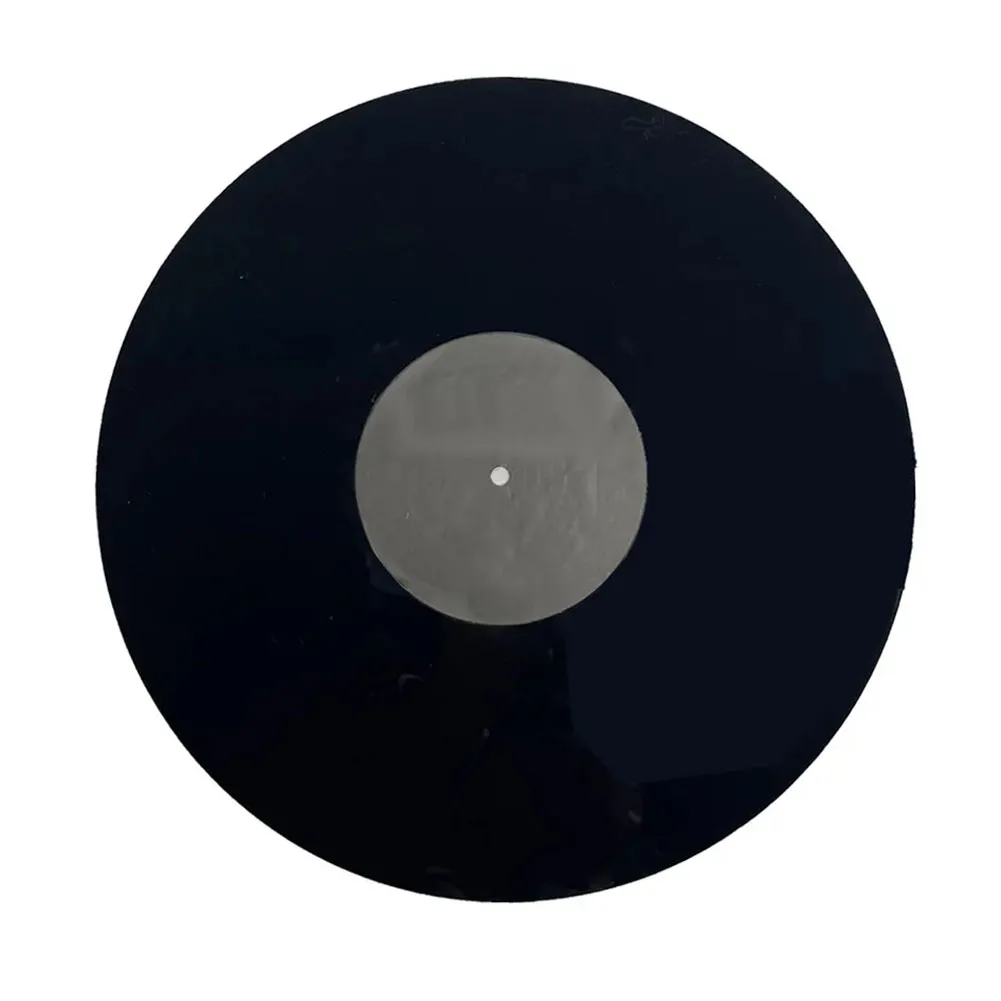 12 Inch Acrylic Turntable Slip Mat Featuring Anti-static Material and Center Label Recess to Improve Listening Experience