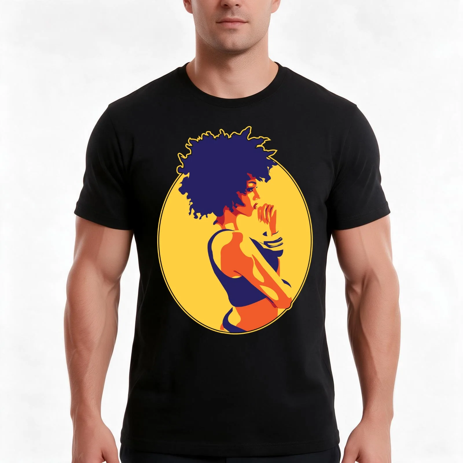 The Thinker T-Shirt, Summer Casual Cotton Tee, Oversized Streetwear Tops, Vintage Graphic Print, Loose Fit Short Sleeve