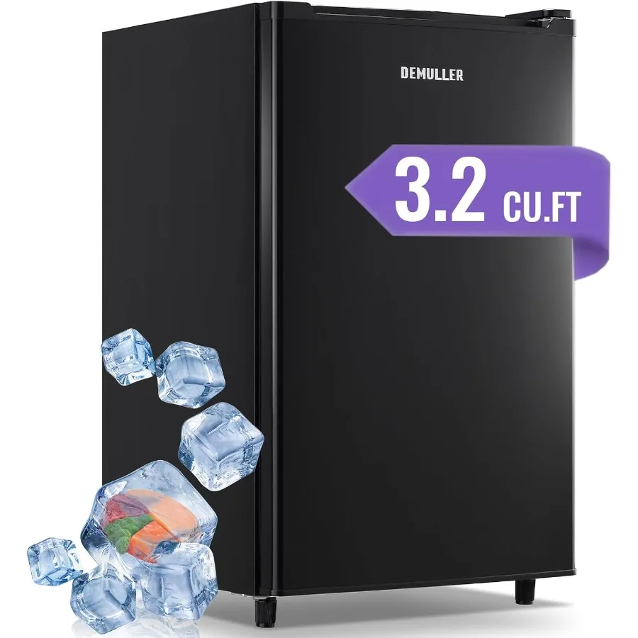 Congelatore verticale compatto con controllo della temperatura a 7 velocità per la cucina di casa, l'ufficio e l'appartamento Mini 3,2 piedi cubi, porta d'ingresso F