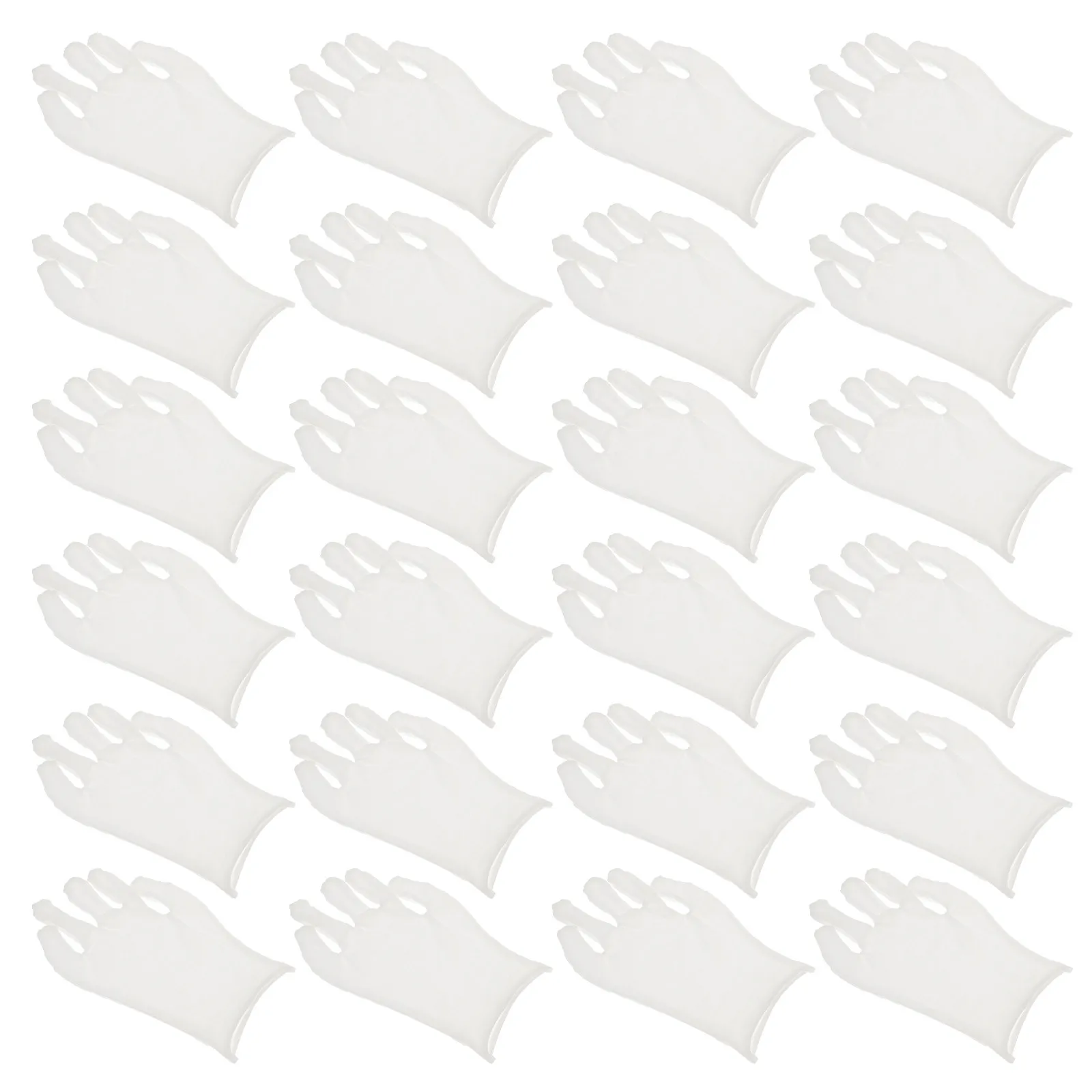 12Pair Cotton Gloves White Lightweight Protective Work Gloves for Gardening Industrial Labour Coin Inspections