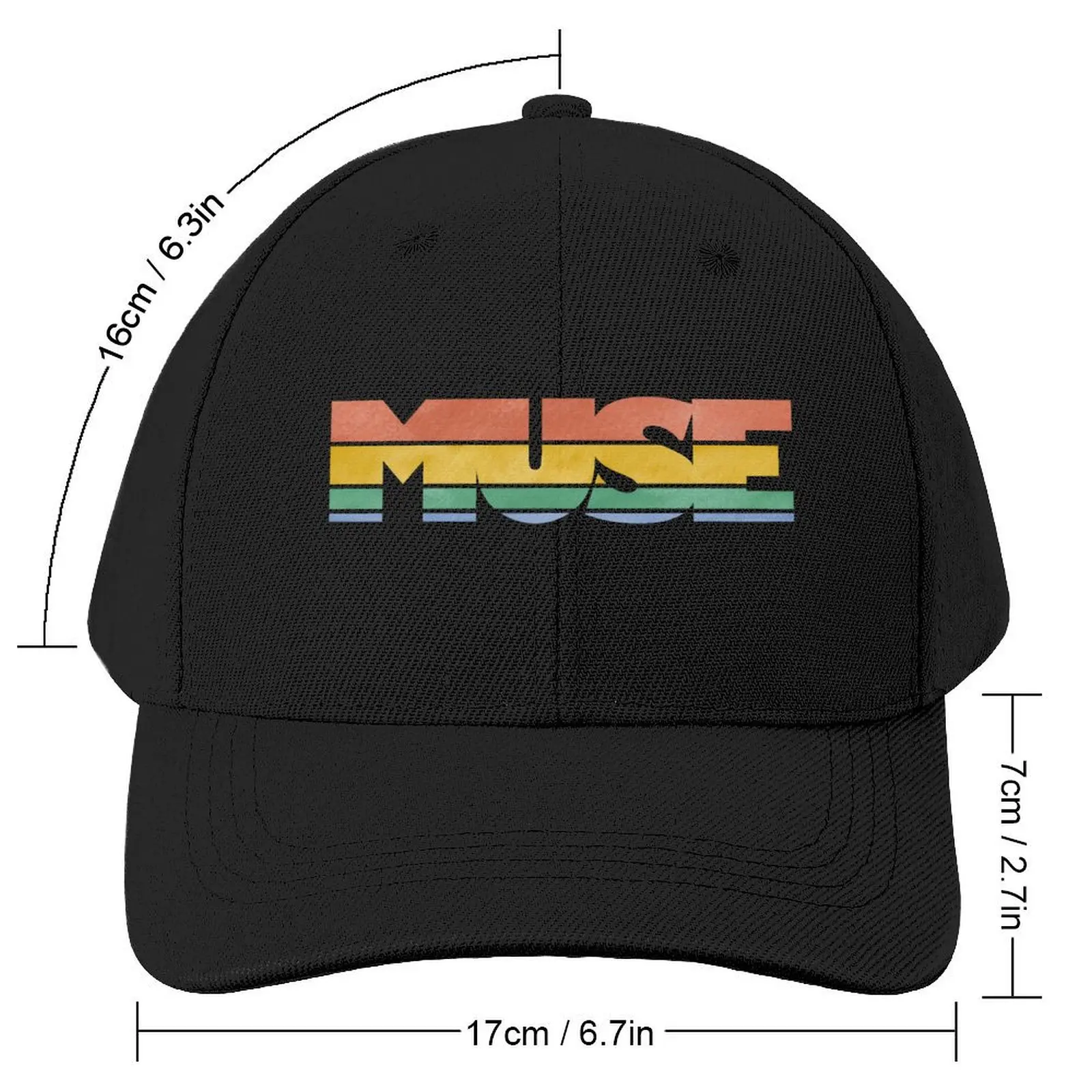 MUSE Lattering Design Colorful - Jimin Muse Baseball Cap Golf Cap Trucker Cap beach hat New In Hat Female Men's