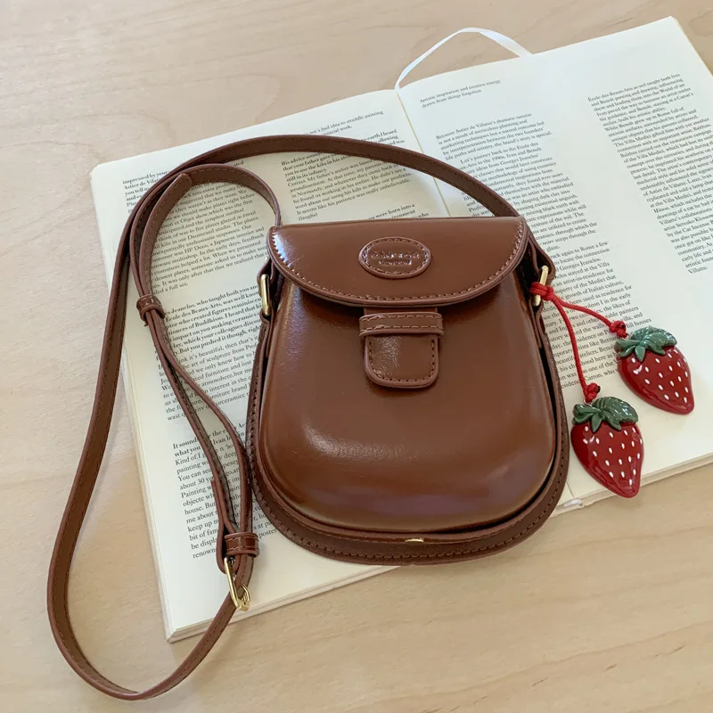 

Модные ретро-клубничные сумки через плечо для женщин, сумка на плечо, универсальный кошелек и сумки, дизайнерская сумка Сумка Женская Sac