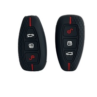 3 Button Key Cover For Ford Transit Custom Mondeo Fiesta Kuga ST Line MK3 Focus 3 Station Wagon Ecosport Case Key Protection