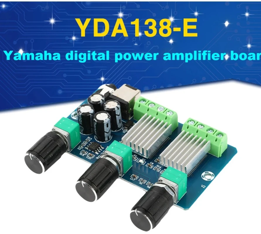 2*15W+30W 2.1 YDA138-E Channel Stereo Audio Digital Power Amplifier Board module  Bass Subwoofer AMP Aplificador Audio DC 12V