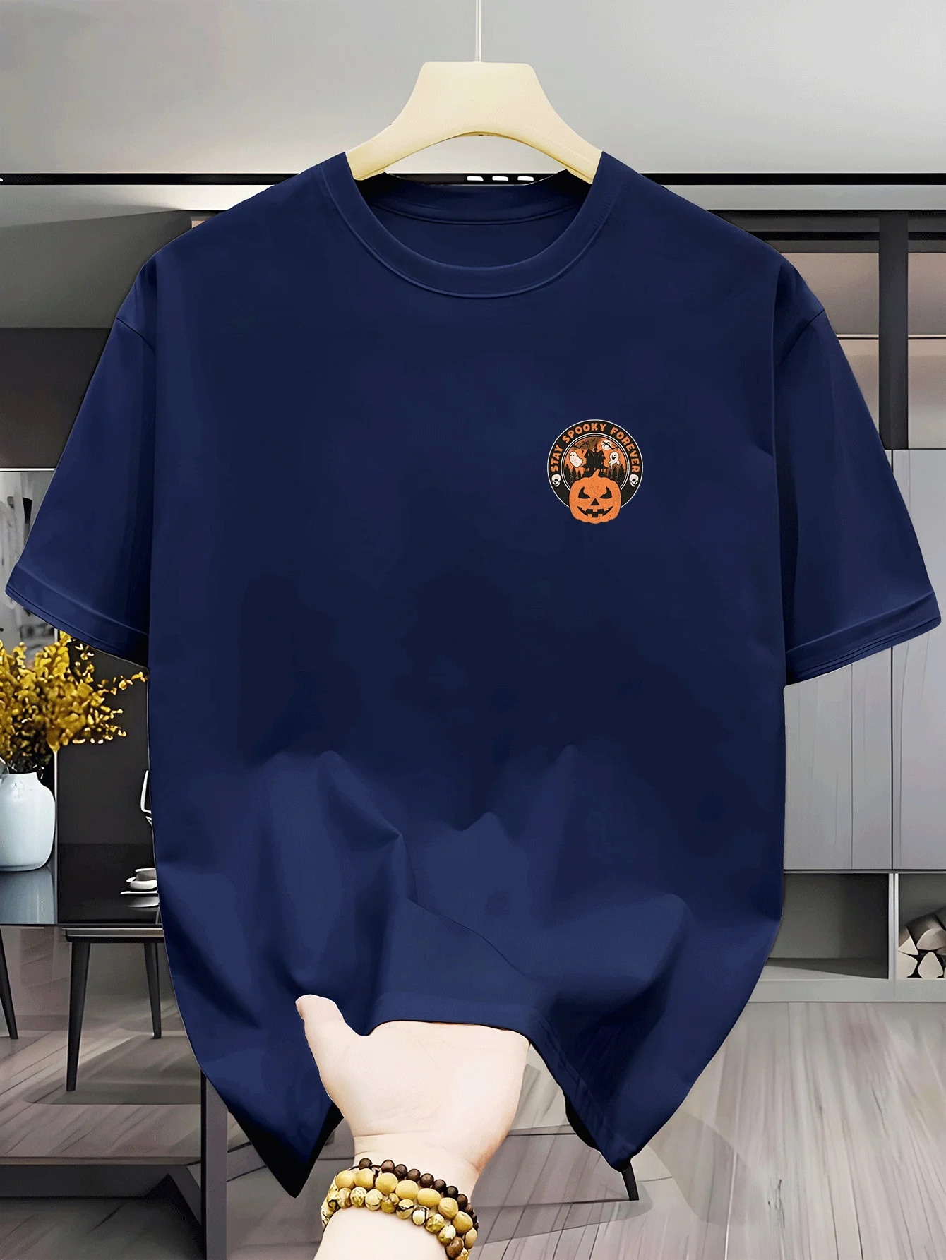 A Single Men'S Short-Sleeve T-Shirt with a Round Neck, Dry And Comfortable, Neat for Summer, Made of Soft Fabric with a Luxuriou