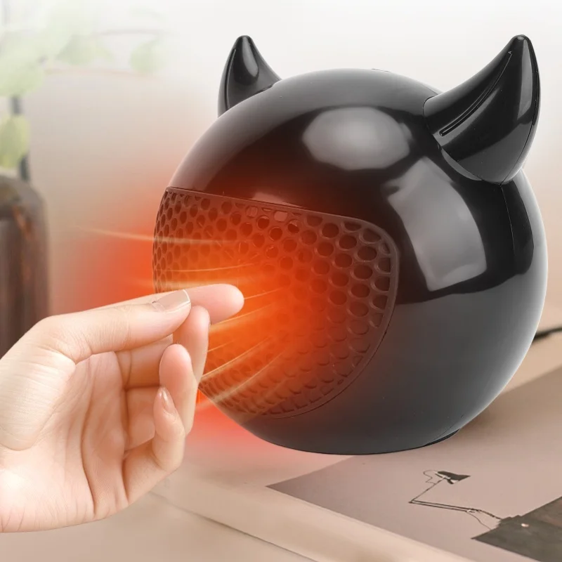 Portable Energy Saving PTC Ceramic Heater Low Noise Desk Heating Fan with Overheat Protection for Office And Home Use