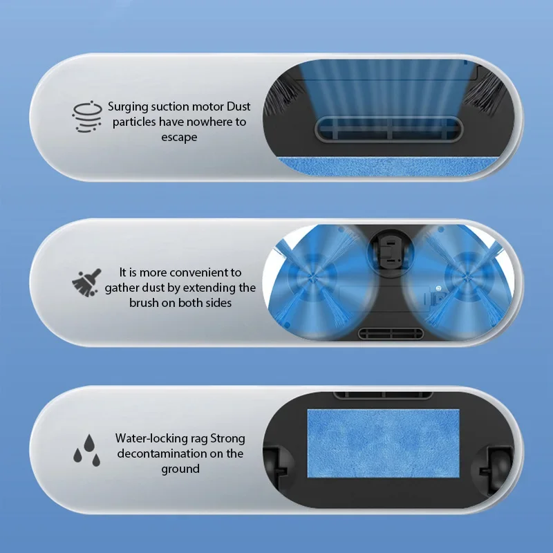 Новый беспроводной умный робот-пылесос, многофункциональный супер тихий пылесос, увлажнение для домашнего использования, бытовая техника