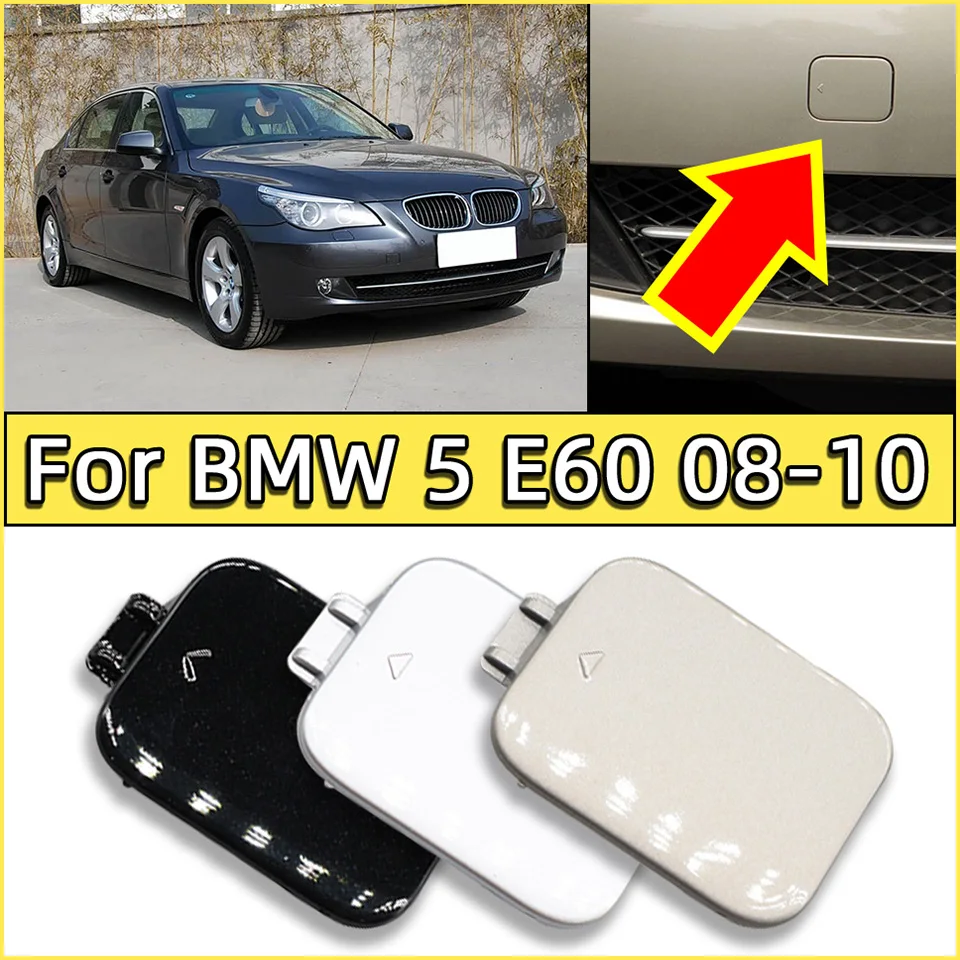Front Bumper Towing Hauling Shell Lid For BMW 5 E60 535i 550i 528i 2008 2009 2010 51117184708 Tow Hook Eye Cap Cover With Color