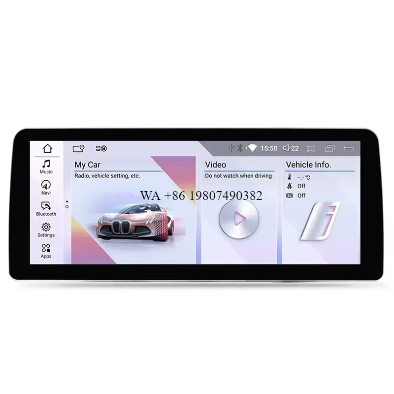 wmwmnu for F20 F21 1 Series CIC 2012-2013 MCX 12.3 Inch Car GPS Radio Navigation 8 Core Screen Android Auto Carplay 32GB