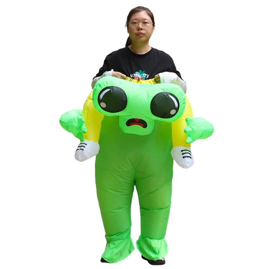 2025 أحدث StyleFunny الغريبة نفخ أزياء مسرحية الكبار الذكور والإناث تأثيري هالوين عيد الميلاد زي الكرة