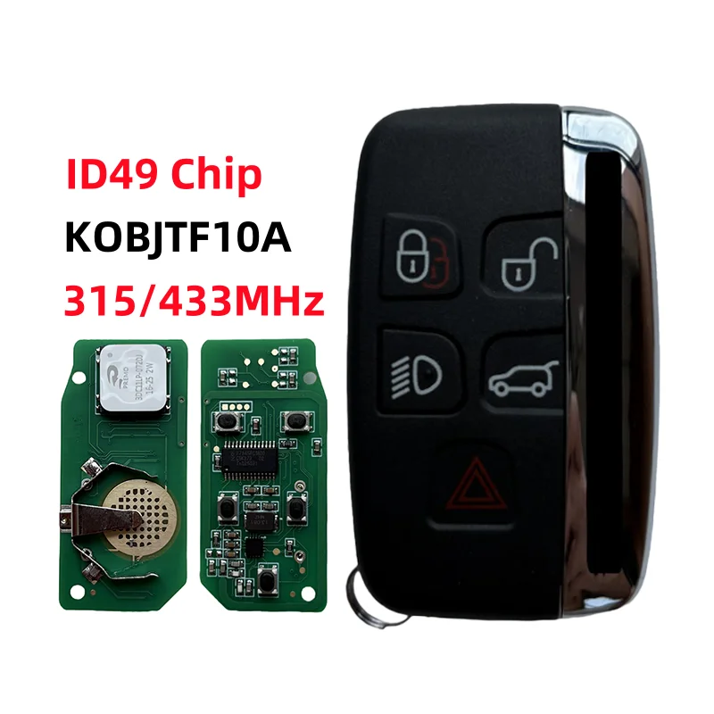 

KOBJTF10A Smart Remote Car Key 5 BT For Land Rover Discovery 4 Freelander Range Rover Sport Evoque 315/433MHz ID49 Chip PCF7945P