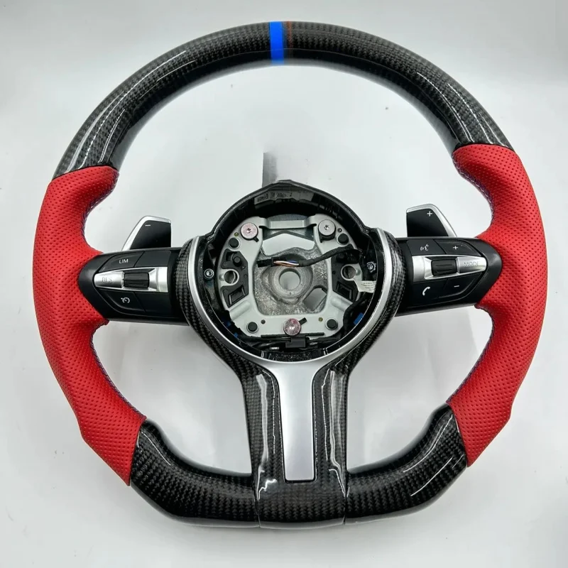 in Stock CarbonFiber LED Car Steering Wheel for BMW F05 F07 F30 F10 F12 F15 F36 F20 F22 F25 F32 F35 F36 M3 M5 M6 E70 E90 E91