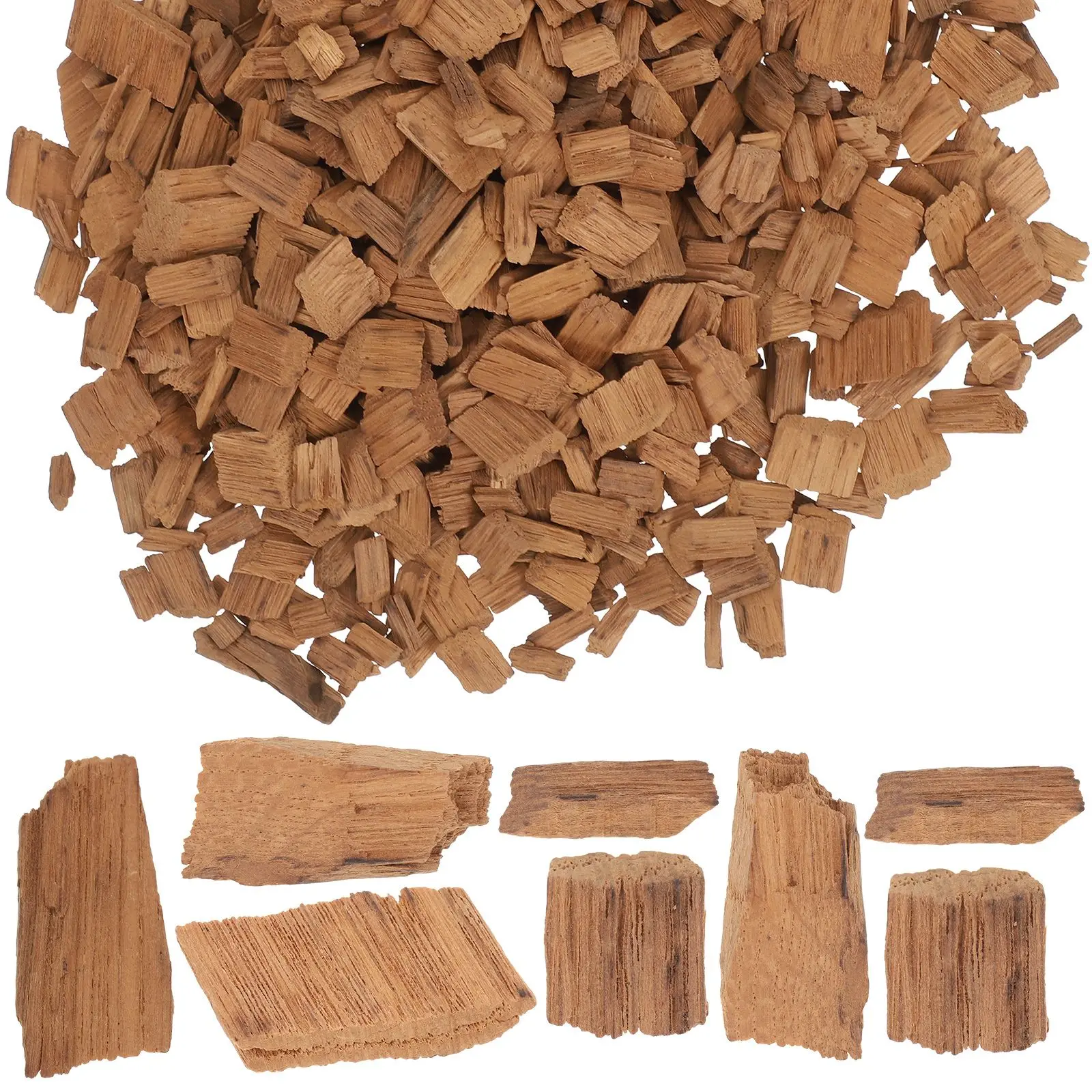 

200g French Oak Chips Making Supplies Toasted Wood Pieces Whiskey Aging Medium Heavy Home Brewing Equipment