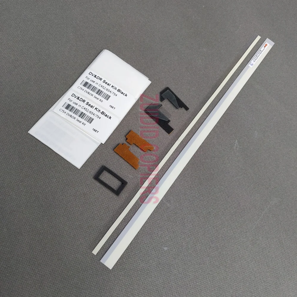 

10 компл. черного цвета, весь комплект уплотнений барабана для Minolta Bizhub C654 C754 C452 C552 C652, запасные части для копировального аппарата