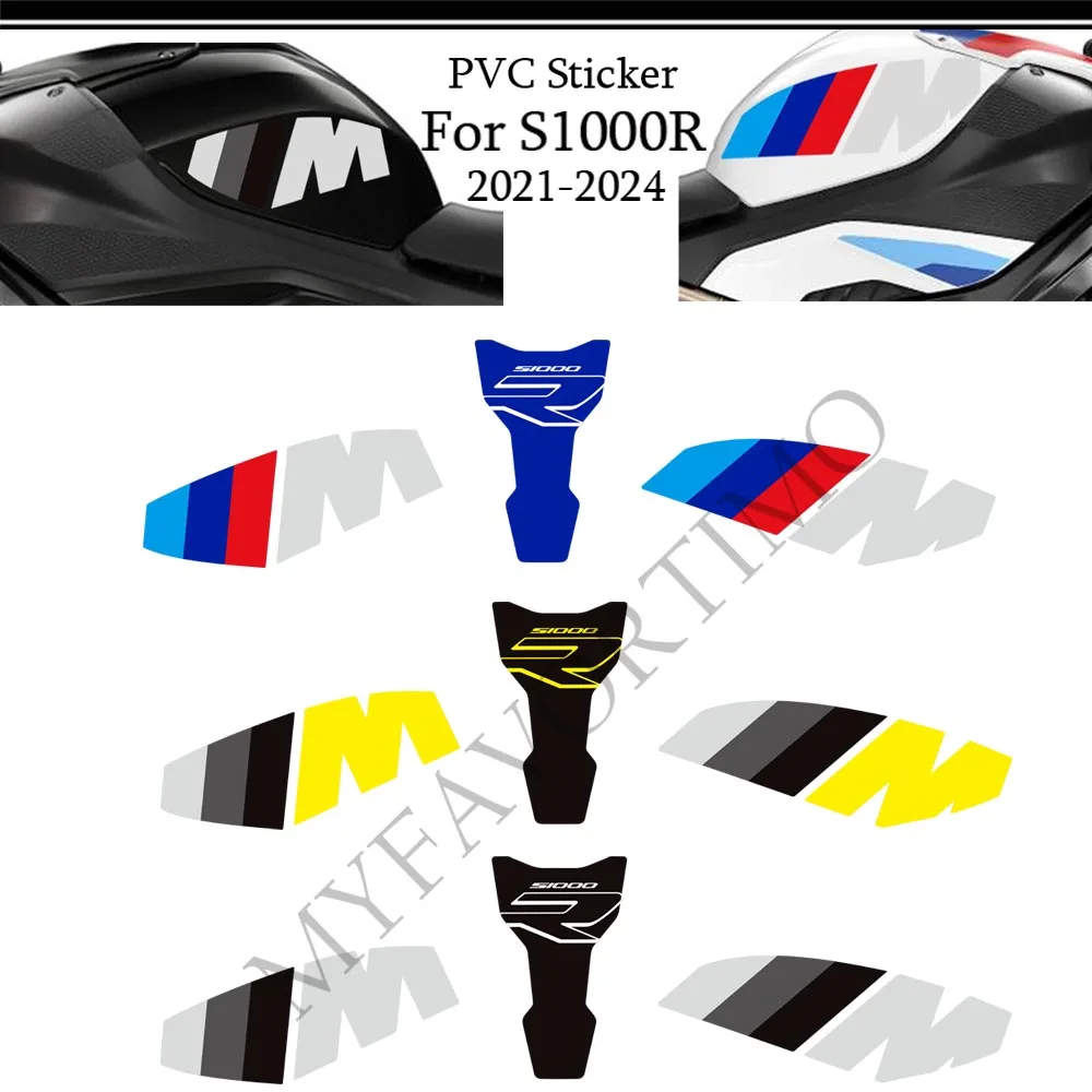 

S1000R Motorcycle Body Fairing Protector Tank Knee Pad Stickers Decals For BMW S1000R S1000 R S1000 M M1000R 2021 2022 2023 2024