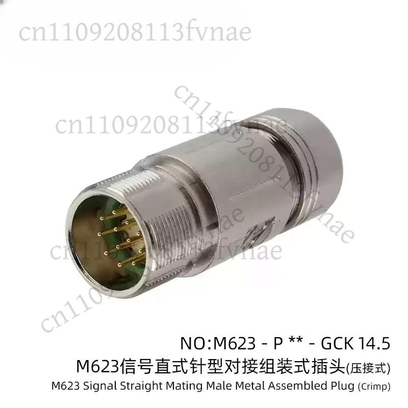 M23 Connector 12 19 Holes 17 Core 6 Pin 8PIN Clockwise Servo Motor Encoder Aviation Plug Holder