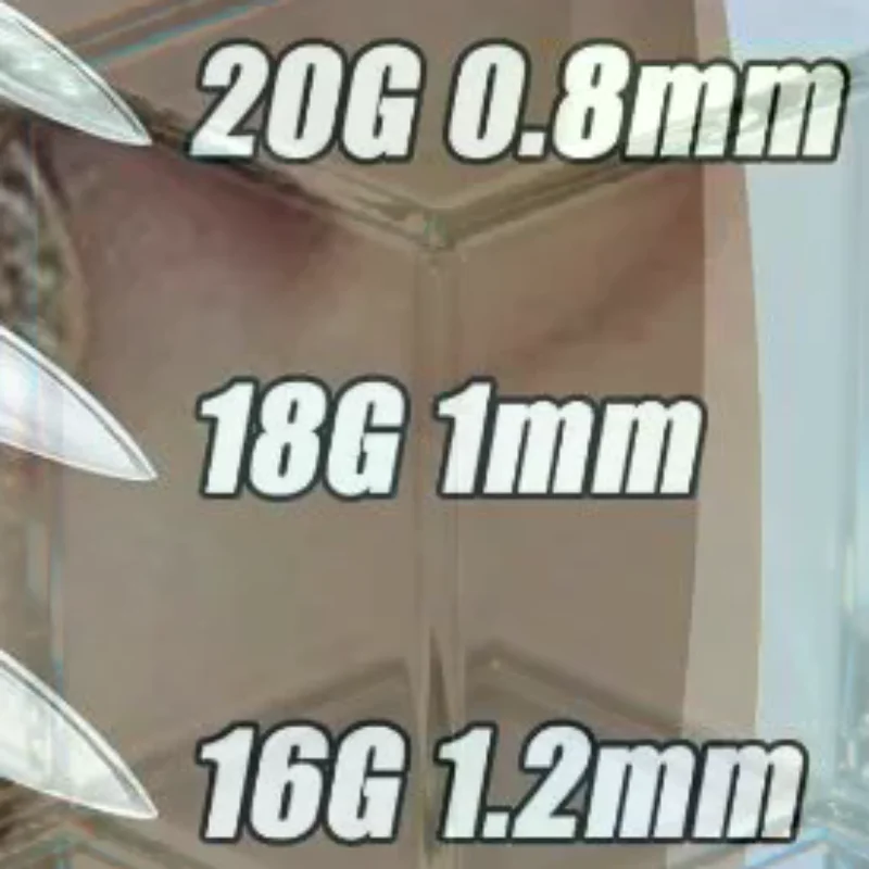 1Pcs Stainless Steel Piercing Tool Body Jewelry Tool Piercing Receiving Tube Accepts Needles Needle Receiving Tube