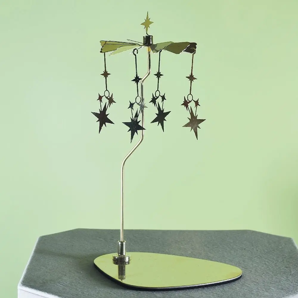 Spinning Candle Holder Carousel Candle Spinner Rotating Candle Holder Spinning Candle Rotary Holder Candle Stick Holder Tray