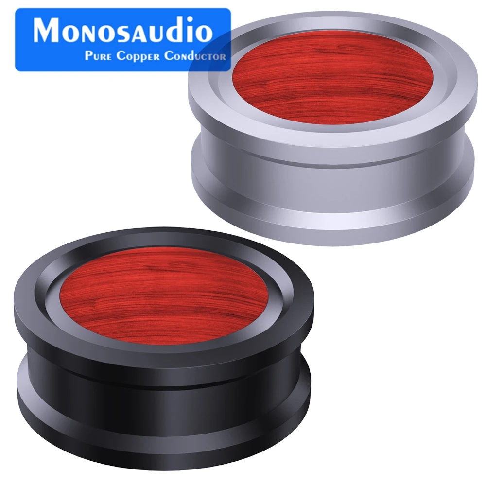 

Monosaudio RT290 Red Wood Weight Puck 290g Turntable Dragonfly Stabilizer Record Weight