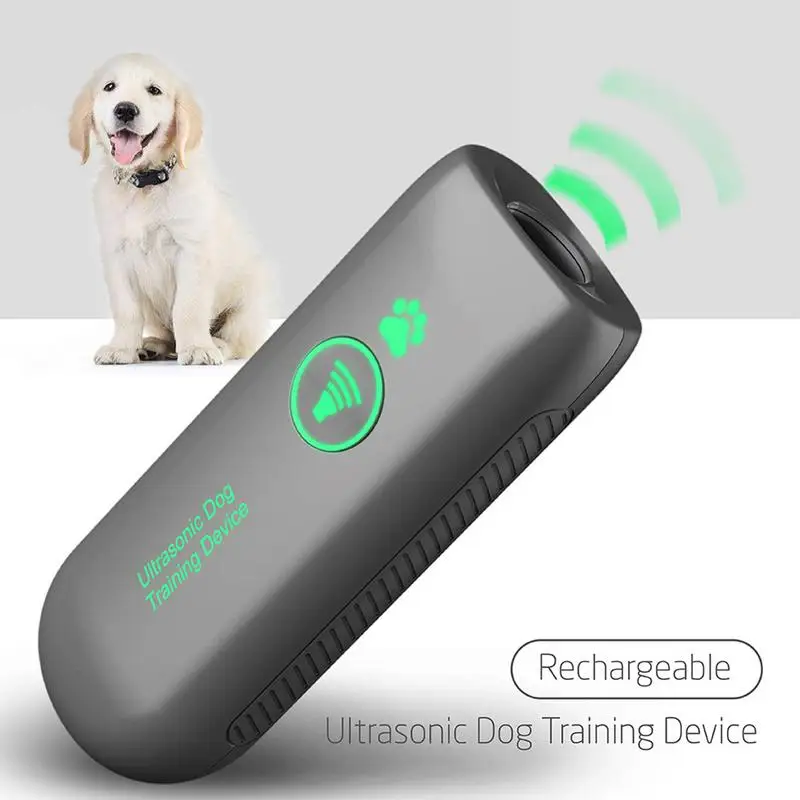 Dog Barking Control Devices Ultrasonic Barking Silencer Anti Barking Device Rechargeable Behavior Corrector Dog Training Tool