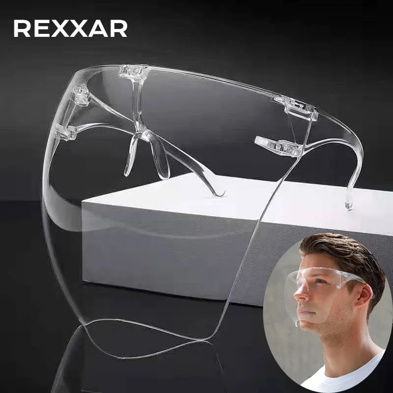 Vollgesichts-Schutzmaske mit hoher Transparenz, beschlagfrei, spritzwassergeschützt, hochtransparente Schutzbrille, Nagelkunst-Werkzeug