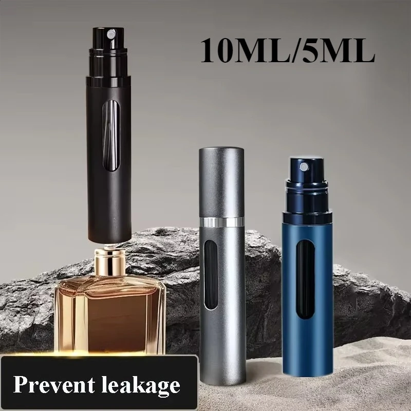 10ML 5ML Glass Refillable Perfume Bottle Spray Scent Pump Portable Travel Empty Cosmetic Containers Mini Spray Atomizer Bottle