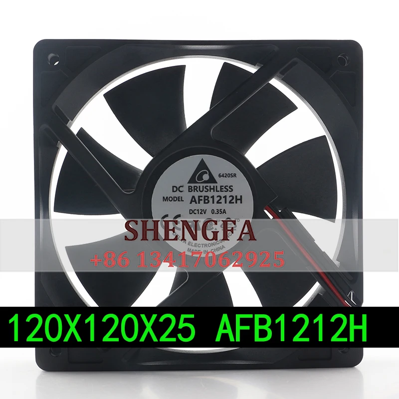 Delta Power supply chassis ball PWM temperature control 12025 120X120X25MM 12CM AFB1212H DC12V 0.35A cooling fan