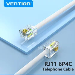 Vention RJ11 kabel telefoniczny RJ11 z męskiego na męskie przewód telefoniczny 6P4C do modemu DSL odpowiedź maszyna Caller ID faks przewód telefoniczny