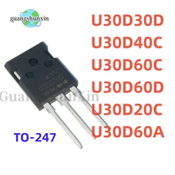 10PCS U30D30D U30D40C U30D60C U30D60D U30D20C U30D60A TO-247 Fast Recovery Rectifier Diode