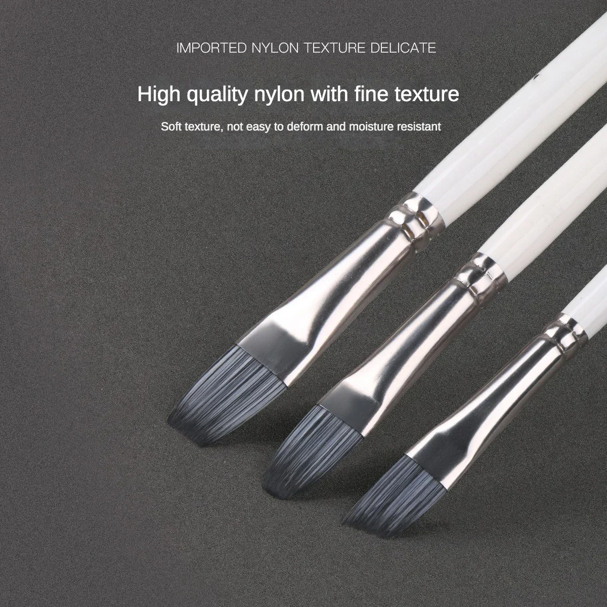 Nylon Brush Set 4/5/10 Pcs Watercolor Oil Painting Acrylic Dual Color Brush Children's Painting Pigment Pen Art Supplies