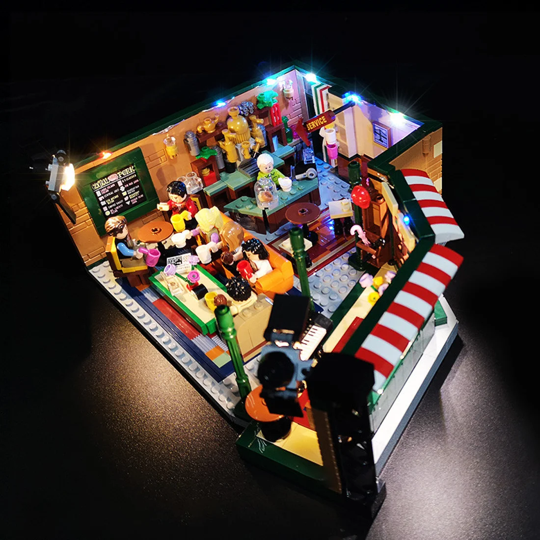 LYBMTWF LED Light For 21319 Central Perk Lamp Building Blocks Bricks (Not Include Block Model)
