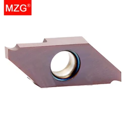 MZG 1pcs 16 Degree TKF12 TKF16 Small Parts Turning Tool CNC Lathe Tungsten Carbide Metal Working Grooving Cutting Inserts