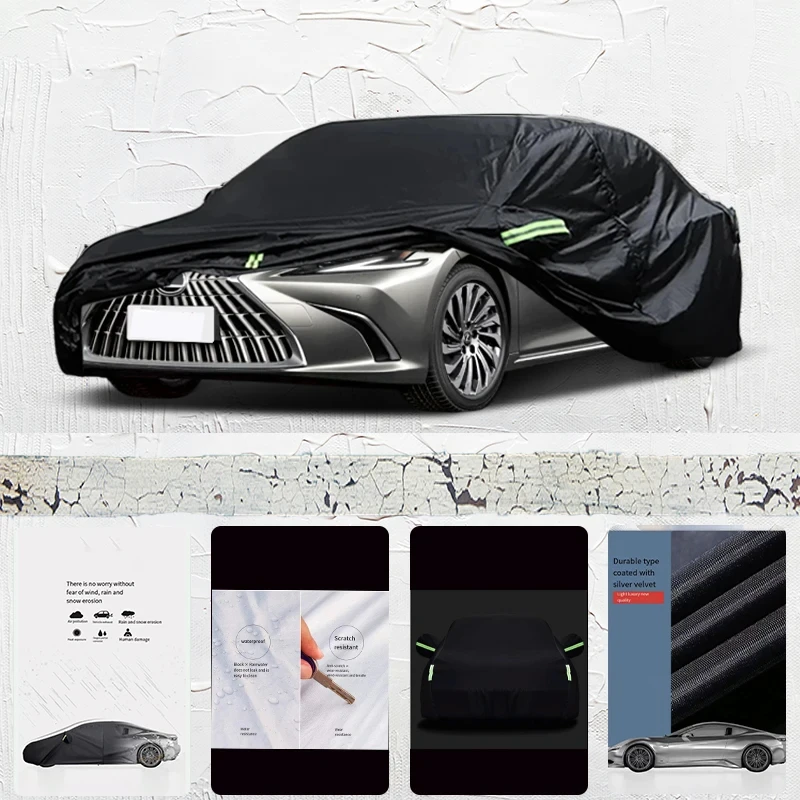 

For-Lexus-ES-Anti-UV-Sun-Shade-Rain-Snow-Resistant-Dustproof-Black-cover-Car-umbrella-Full