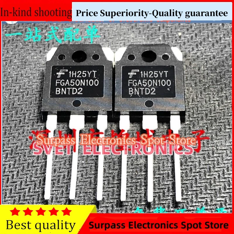 

10PCS-50PCS FGA50N100BNTD2 TO-3P 1000V 50A Original Fast shipping