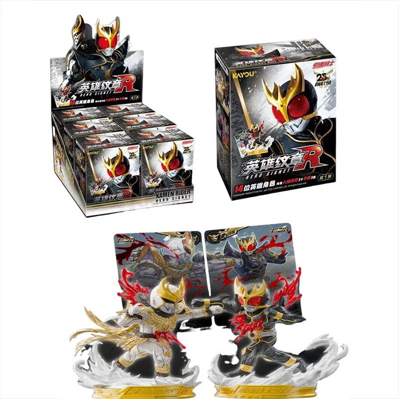 

KAYOU Kamen Rider hero emblems Series Figure seal action figure Toy blind box Anime peripheral Children's holiday gifts