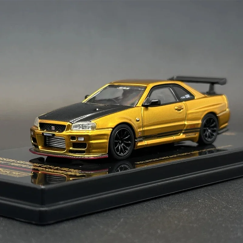 

In Stock 1:64 INNO Top Secret GTR R34 R35 Malaysia Exhibition Limited Diecast Alloy Car Model Collection Toys