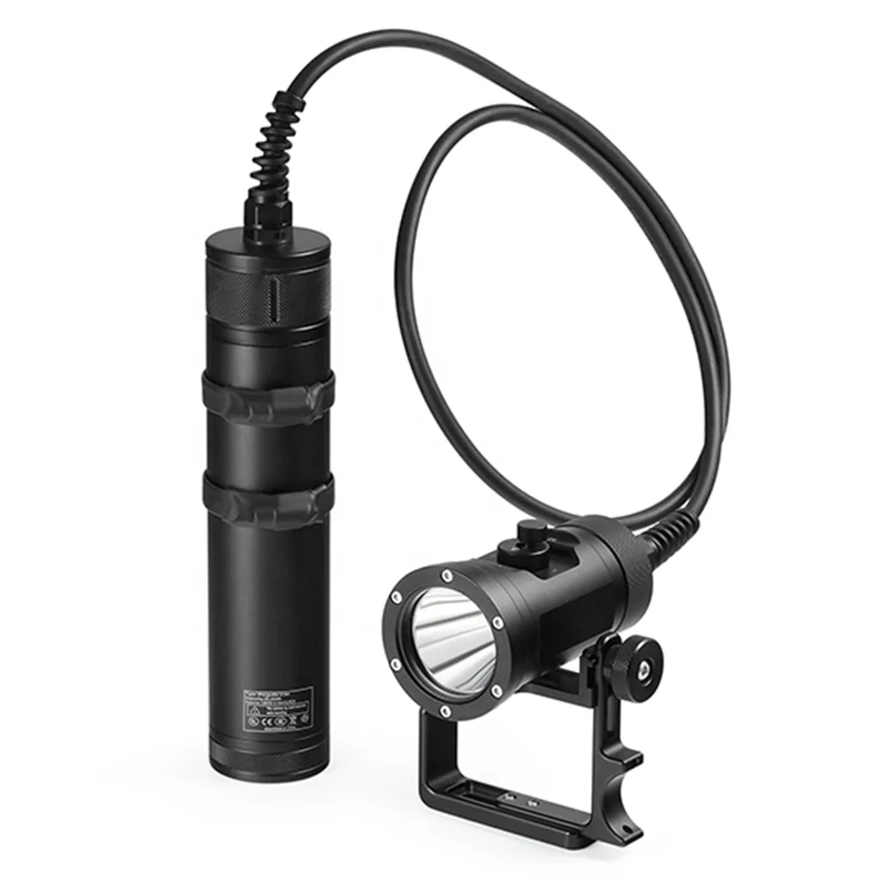 Asafee SBT90 LED Dive Light 5000lm Underwater 150m Diving Scuba Flashlight Split Torch Lamp Essential for Technical Diving