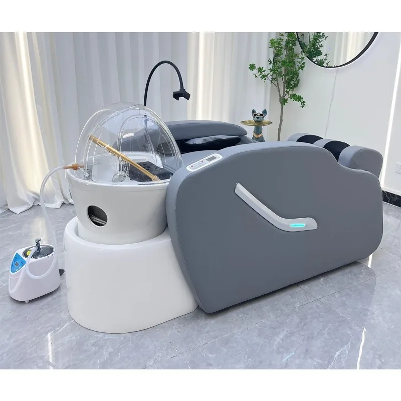 

Luxury Salon Furniture Automatic Electric Spa Head Spa Shampoo Bed Shampoo Massage Shampoo Chair