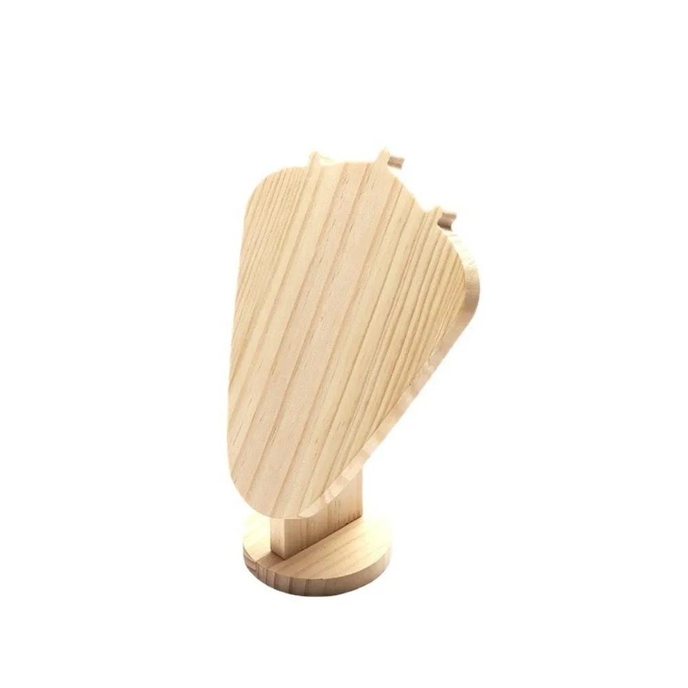Durable Wooden Necklace Display Stand Stable Elegant Jewelry Holder Desktop Storage Necklace Organizer Boutique Retail Display
