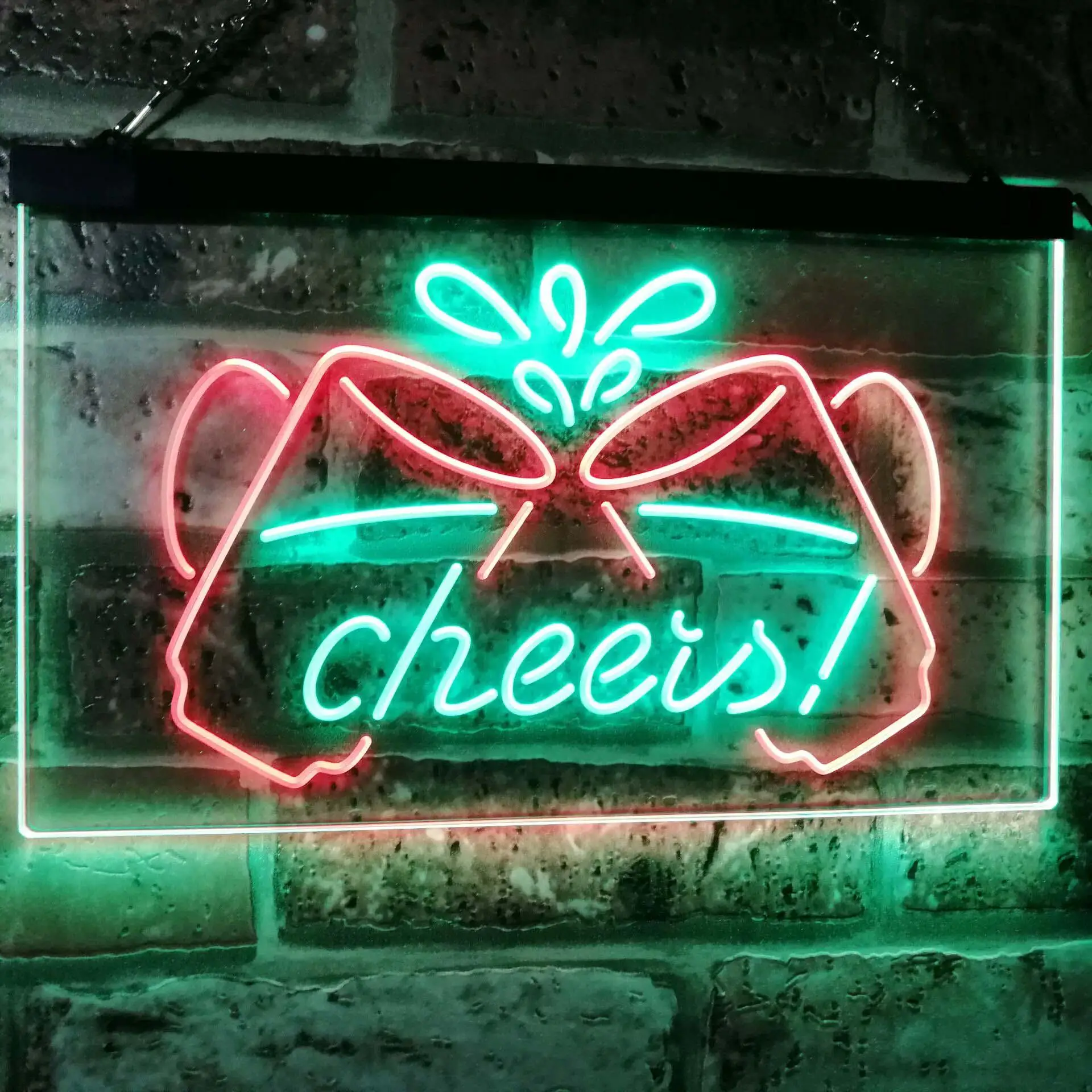 Beer Mugs Cheers Dual Color Led Neon Sign st6-i2912