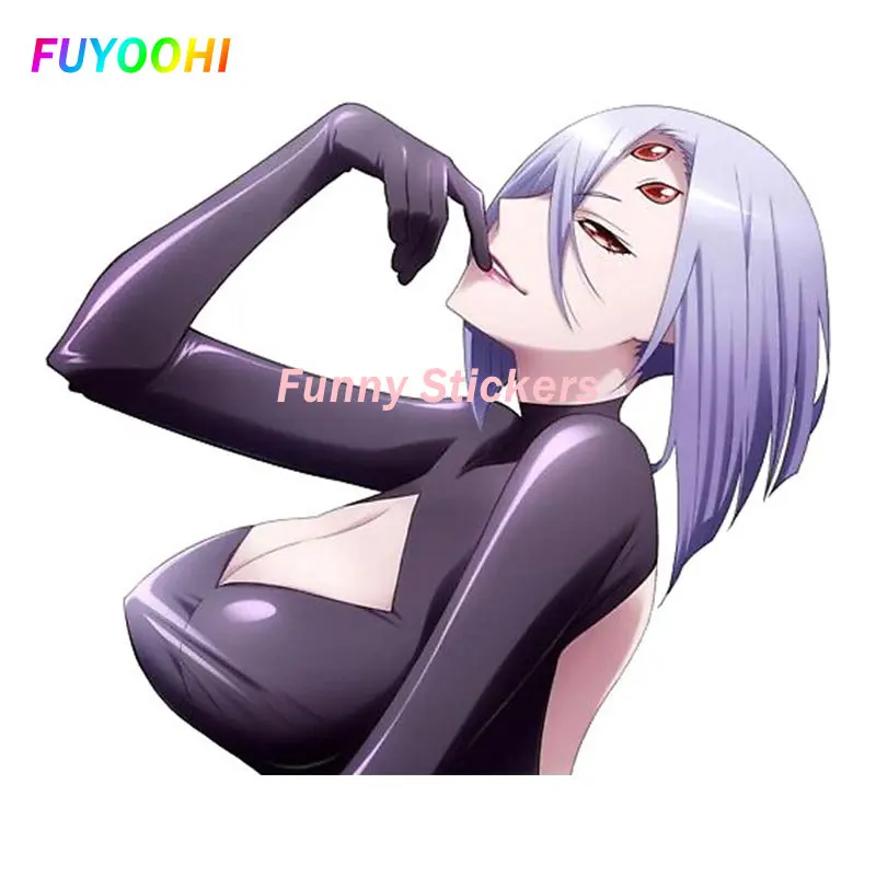 

FUYOOHI Funny Stickers Rachnera Arachnera Car Sticker Sexy Spider Girl Anime Monster Musume Decal Window Trunk Vinyl Decals
