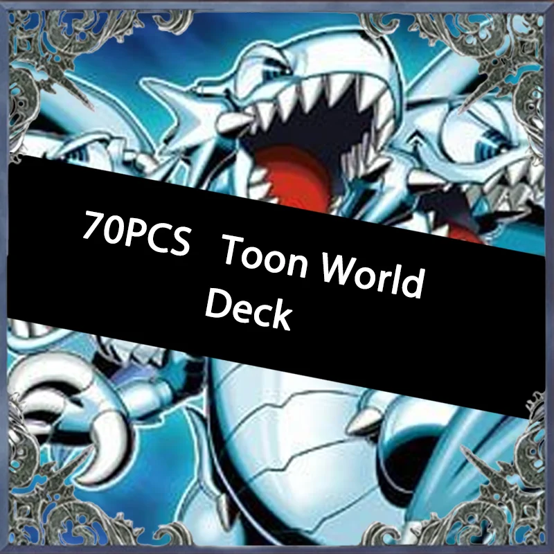 70PCS Toon World FTK CHAOS ORIGINS Pegasus The Millennium Eye Yugioh Card Game Deck Fácil de Jogar Não Original Master Duel DIY Deck